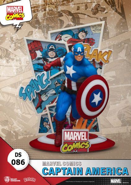 Marvel Comics Captain America D Stage Pvc Diorama 16cm Preorder