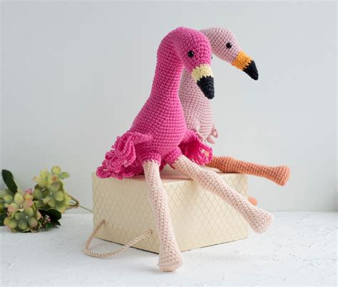 Pattern Pink Flamingo Crochet Pattern Amigurumi Stuffed Etsy