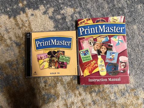 Broderbund Printmaster Gold 16 2 Cd With Manual 772040829865 Ebay