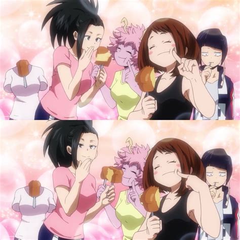 Yaoyorozu Momo Uraraka Ochako Hagakure Toru And Ashido Mina Boku No Hero Academia Anime