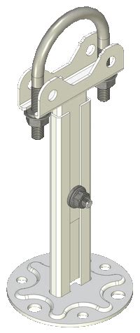 Напольный кронштейн для алюминиевых или биметаллических радиаторов
