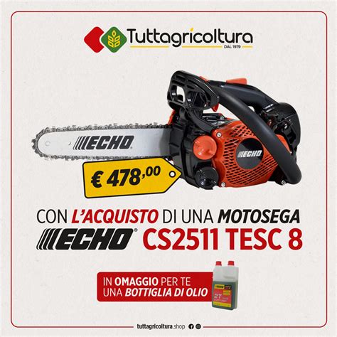 Motosega Da Potatura Professionale A Scoppio Echo Cs