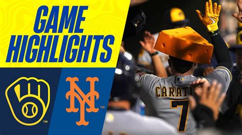 Brewers Vs Mets Game Highlights Mlb Highlights Youtube