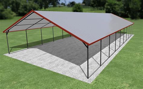 24x45 Vertical Roof Carport Alans Factory Outlet