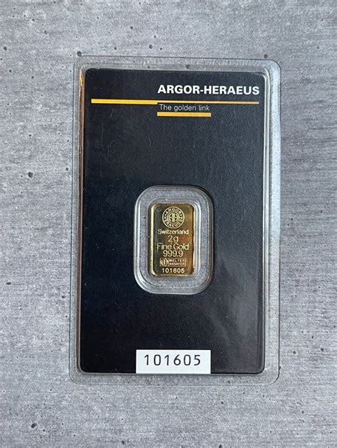 Goldbarren Kinebar 2 G 9999 ARGOR HERAEUS Kaufen Auf Ricardo