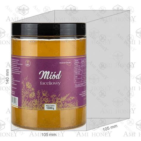 Miód naturalny pszczeli Koczownica faceliowy 1200 g