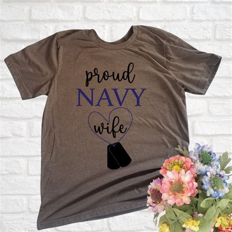 Proud Navy Wife Svg Navy Svg Military Svg Military Wife Etsy Uk