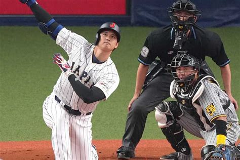 大谷翔平、侍ジャパン〝解禁〟初戦いきなり2打席連発！ 膝つき3ラン、バット折られても3ラン「調整は今のところ順調」／wbc（12ページ） サンスポ