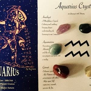 Aquarius Birthstone Set Aquarius Crystal Set Aquarius Gift - Etsy