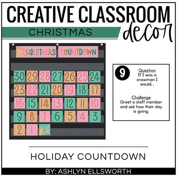 Christmas Countdown Bulletin Board by The Creative Classroom - Ashlyn ...