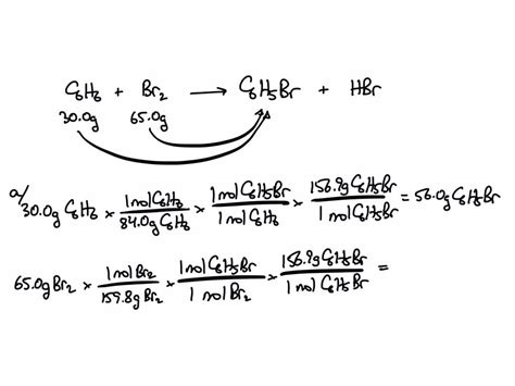 SOLVED When Benzene C6H6 Reacts With Bromine Br2 Bromobenzene