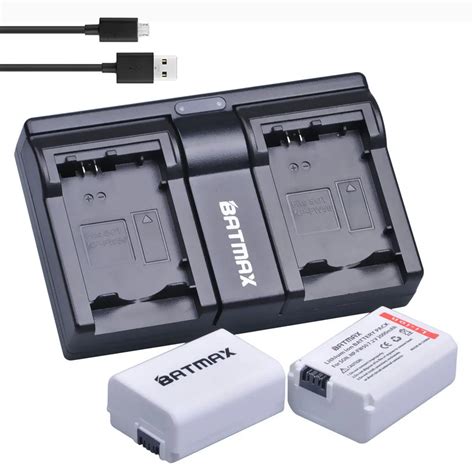 Batmax Pcs Np Fw Fw Npfw Camera Battery Dual Usb Charger For