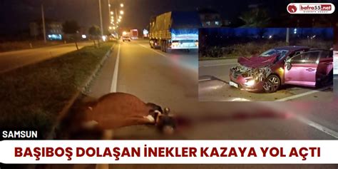 Samsun Haber Ba Bo Dola An Nekler Kazaya Yol A T