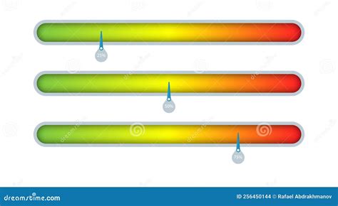 Measure The Level With A Green Red Gradient And A Percentage Arrow On