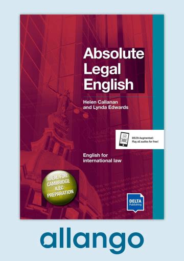 Absolute Legal English B2 C1 Digital Edition Allango Coursebook With