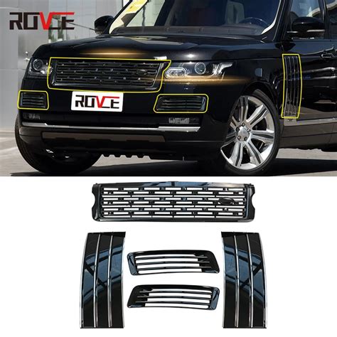 ROVCE Front Bumper Grille Door Shark Grill Fog Light Cover For Land