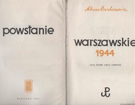 Powstanie Warszawskie ADAM BORKIEWICZ Katakumbus Pl