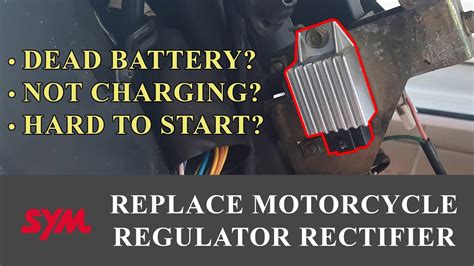 Diagnose And Repair Motorcycle Not Charging Battery Regulator