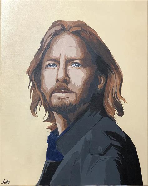 Eddie Vedder Painting By Ken Jolly