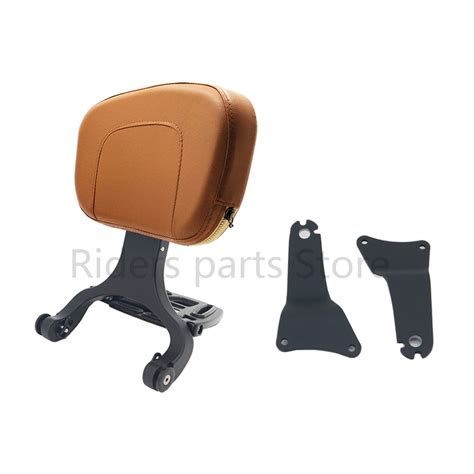 Motorcycle Multi Purpose Driver Passenger Backrest Brown For Harley