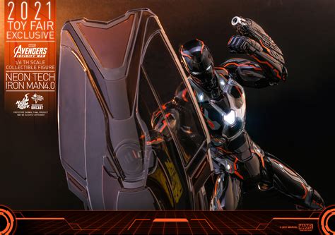 Avengers Infinity War Neon Tech Iron Man By Hot Toys The Toyark News