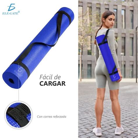 Tapete Portátil Yoga Pilates Fitness Ejercicio Relajación ELE GATE