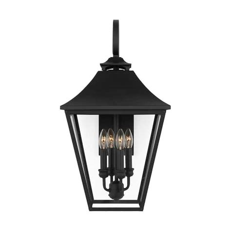 Generation Lighting Galena Large 4 Light Textured Black Outdoor