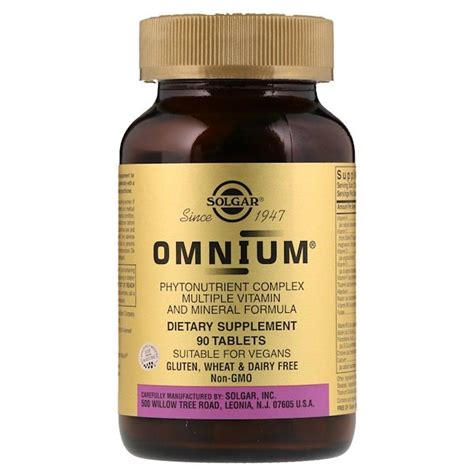 Solgar Omnium Phytonutrient Complex Multiple Vitamin Mineral