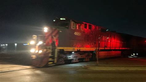 BC Rail C44 9W Leader BCOL 4651 Takes The Lead Of CN 434 Through