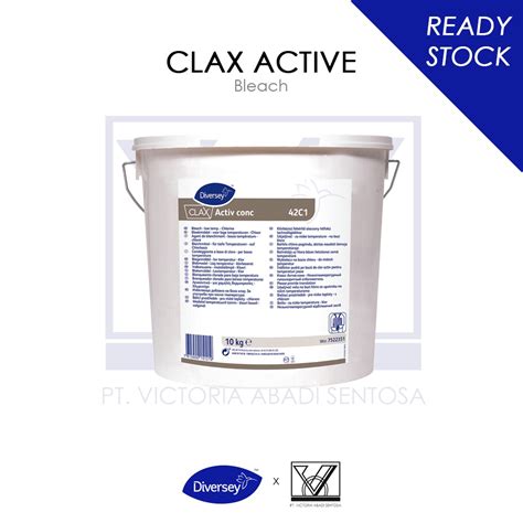 Jual Diversey Clax Activ Chlorine Powder Laundry Destainer Pemutih