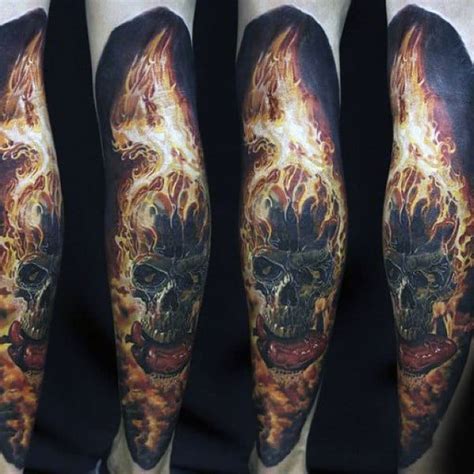 80 Fire Tattoos For Men - Burning Ink Design Ideas