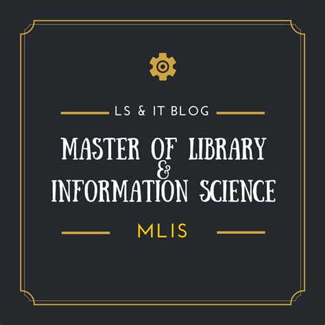 Master Of Library And Information Science Mlis