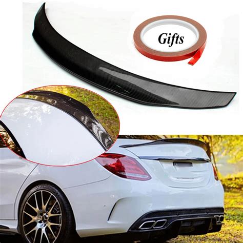 Real Carbon Fiber Performance Trunk Spoiler Wing Highkick Trunk Spoiler