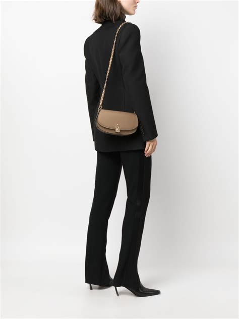 Michael Michael Kors Mila Leather Crossbody Bag In Nude ModeSens