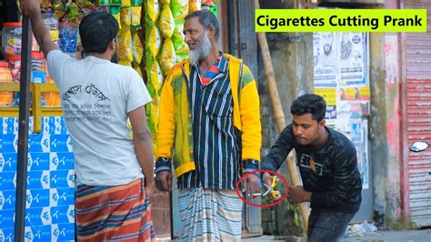 Cutting People S Cigarettes Prank Stop Smoking By New Prank On Public