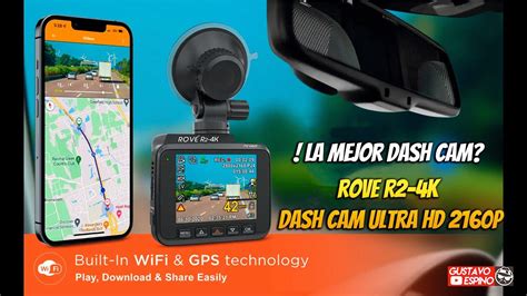 Rove R2 4K Dash Cam 4K Ultra HD 2160P Cámara de tablero con WiFi y