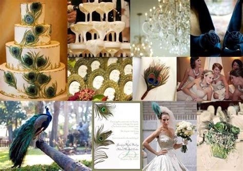 Inspiration Board Peacocks Peacock Wedding Theme Peacock Wedding