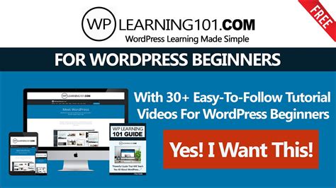 Wordpress Tutorials For Beginners Wordpress Learning Made Simple