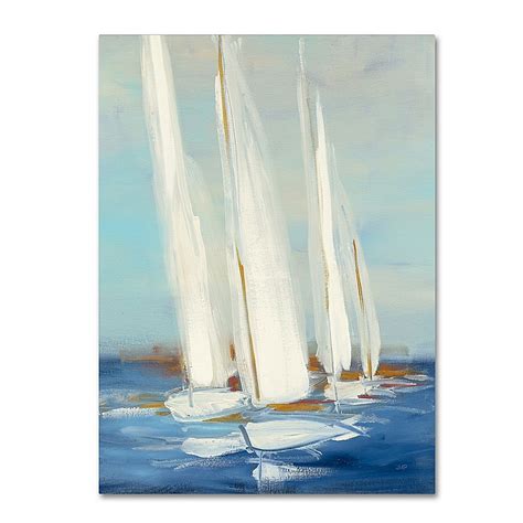 Julia Purinton Summer Regatta Ii 35 X 47 Canvas Wall Art Multi Set