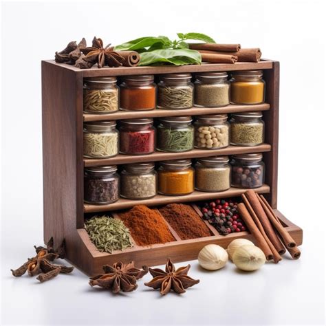 Premium AI Image | Spice Box with white background high quality ultra