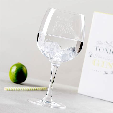 Personalised Premium Gin Glass Gin And Tonic Uk