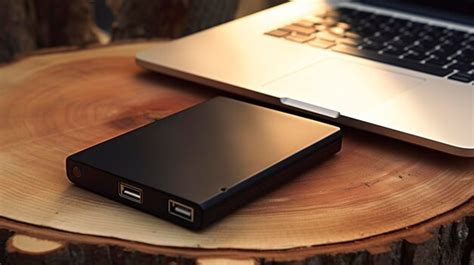 Premium Photo | A photo of a laptop with an external hard drive