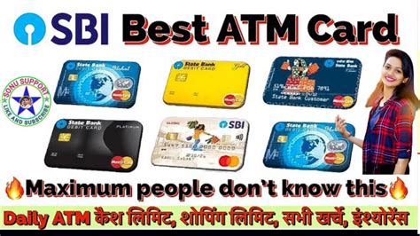 Sbi Atm Card Types Charges In Sbi Atm Cards Withdrawal Limit