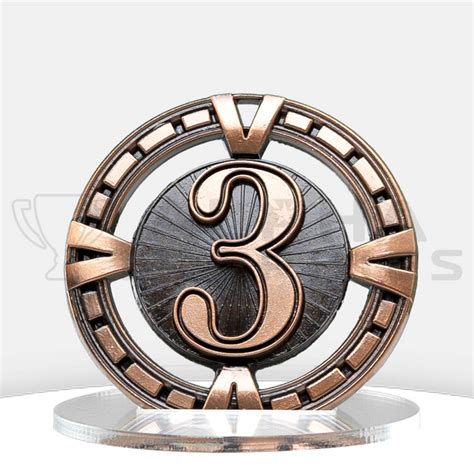 Varsity 3rd Place Medal 65MM BRONZE | Alpha Trophies
