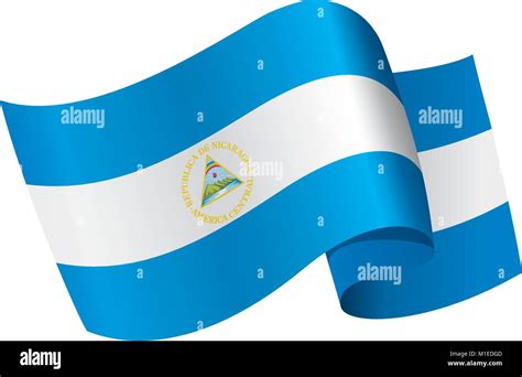 Nicaragua bandera ilustración vectorial Imagen Vector de stock Alamy