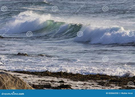 Waves on the California Coastline Stock Photo - Image of nature, rock ...