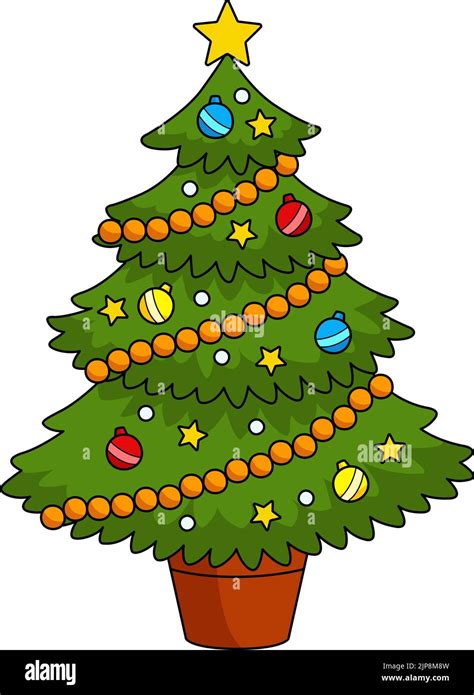 Christmas Tree Cartoon Colored Clipart Stock Vector Image & Art - Alamy