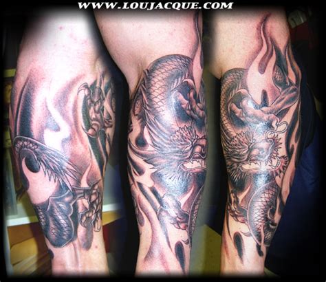 Fire Dragon by Lou Jacque: TattooNOW