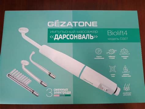 Аппарат Дарсонваль Gezatone для лица и волос c 3 насадками Biolift4 ...