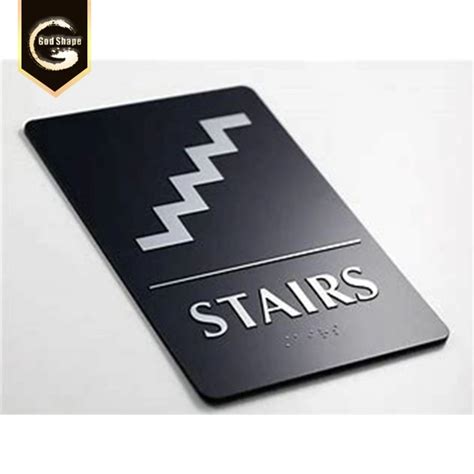 Braille And Tactile Sign Door Name Floor Stairs Plaque For Wayfinding